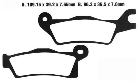 MOTO MASTER 098921, BRAKE PADS SINTER NITRO