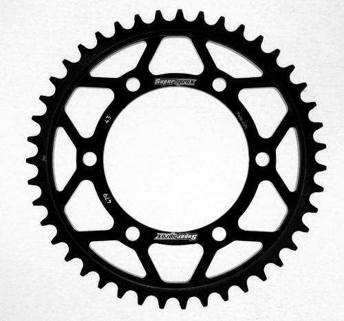 SUPERSPROX SUPERSPROX REAR STEEL 43T, BLACK, 530 SU447943B