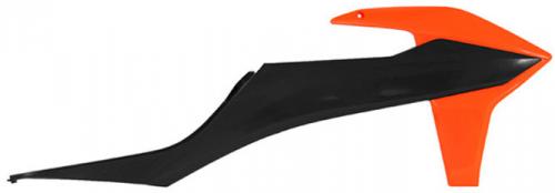 RTECH RADIATOR SCOOPS KTM ORANGE/BLACK