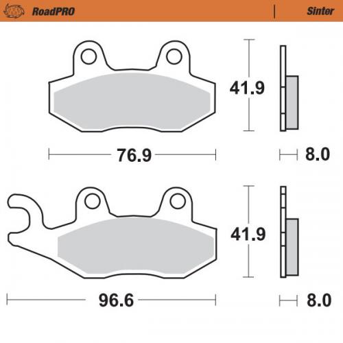 MOTO MASTER 410501, BRAKE PAD SINTER