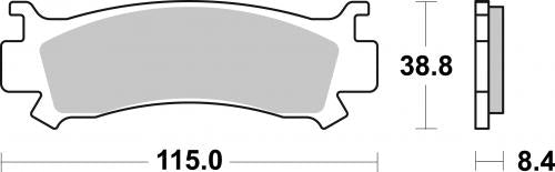 SBS 981SI BRAKE PADS SINTER