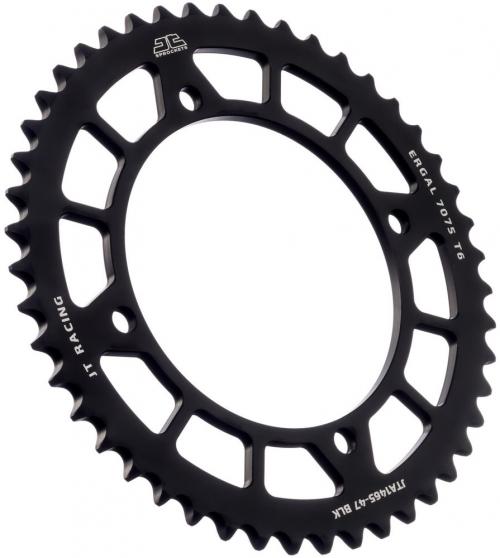 JT SPROCKETS REAR RACELITE ALU 47T BLACK, 420