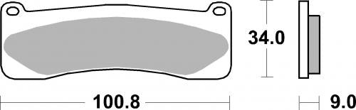 SBS 707DS-1 BRAKE PADS SINTER RACING