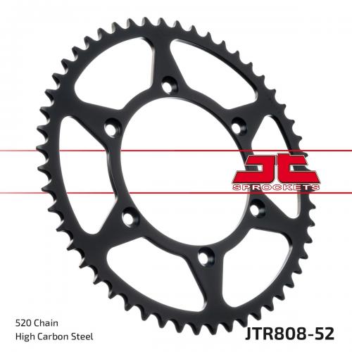 JT SPROCKETS REAR STEEL 52T, 520 JTR080852