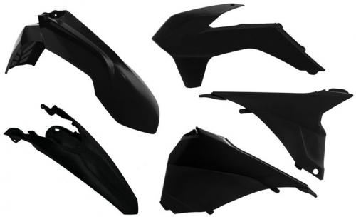 RTECH PLASTICS KIT 5 PCS W/AIRBOX COV KTM BLACK 563230510