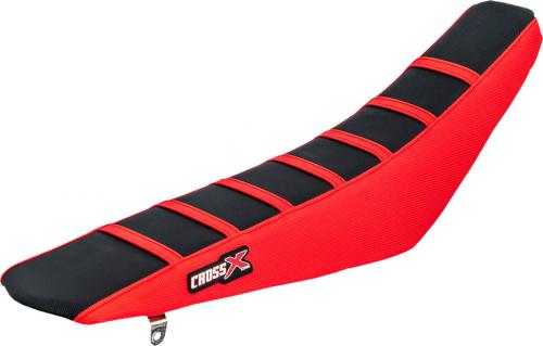CROSS X SEAT COVER, BLACK/RED/RED (STRIPES) M1123BRR