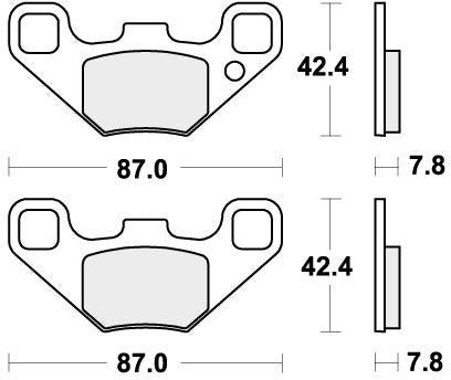 SBS 905RSI BRAKE PADS SINTER RACING