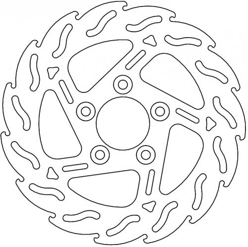 MOTO MASTER 110748, FLAME FIXED DISC 260