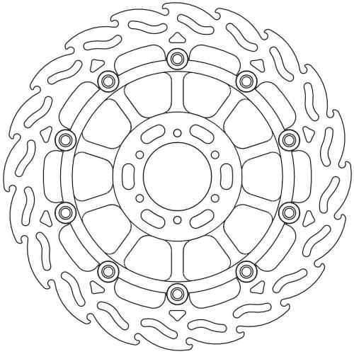 MOTO MASTER 113035, FLAME FLOAT ALU DISC 296