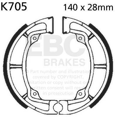 EBC K705 EBC BRAKE SHOES
