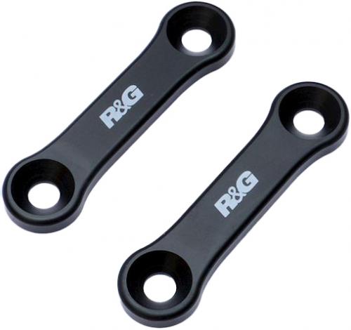 R&G REAR FOOTREST PLATE, BLACK, PAIR 41211854