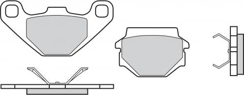 BREMBO 07BB07TT BRAKE PADS ORGANIC