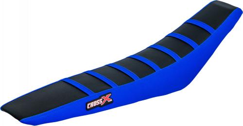 CROSS X SEAT COVER, BLACK/BLUE/BLUE (STRIPES) M7103BBLBL