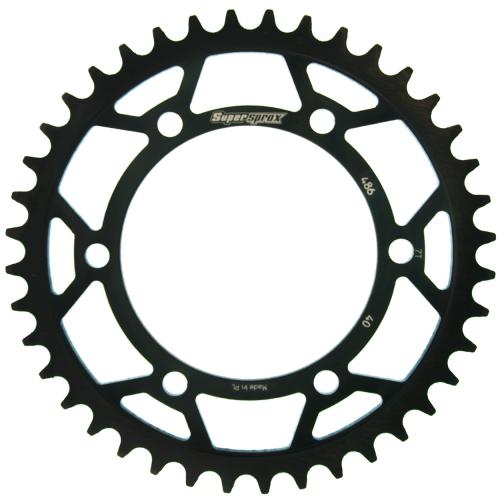 SUPERSPROX SUPERSPROX REAR STEEL 40T, BLACK, 520 SU448640B