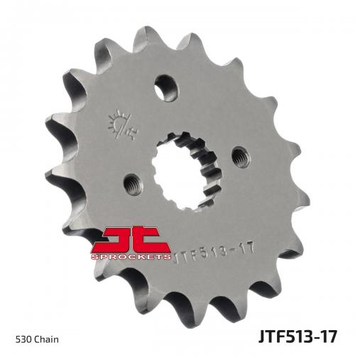 JT SPROCKETS FRONT STEEL 17T, 530 JTF051317