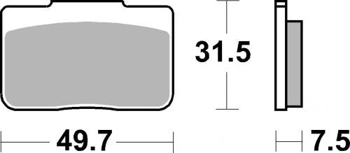 SBS 942LS BRAKE PADS SINTER