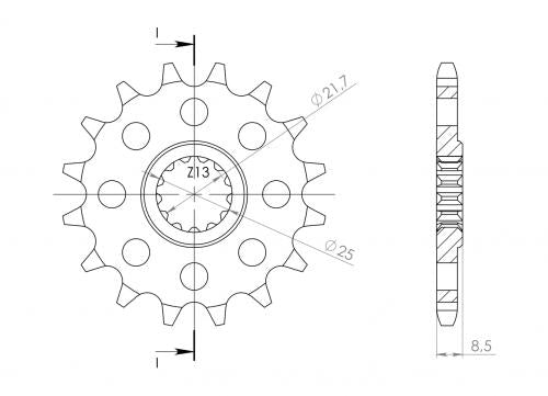 SUPERSPROX SUPERSPROX FRONT 14T, 525 SU1153714