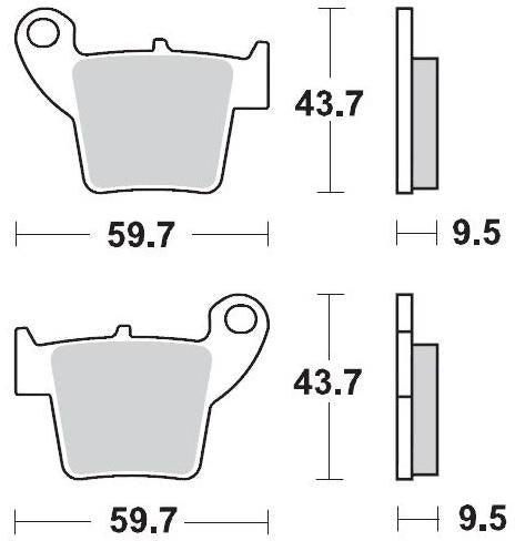 MOTO MASTER 094311, BRAKE PADS SINTER RACING