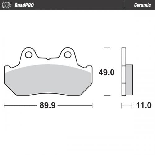 MOTO MASTER 410004, BRAKE PADS ORGANIC
