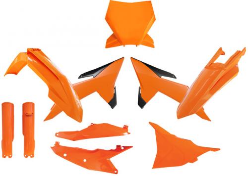 RTECH PLASTIC KIT 7 PCS KTM KTM ORANGE-BLACK
