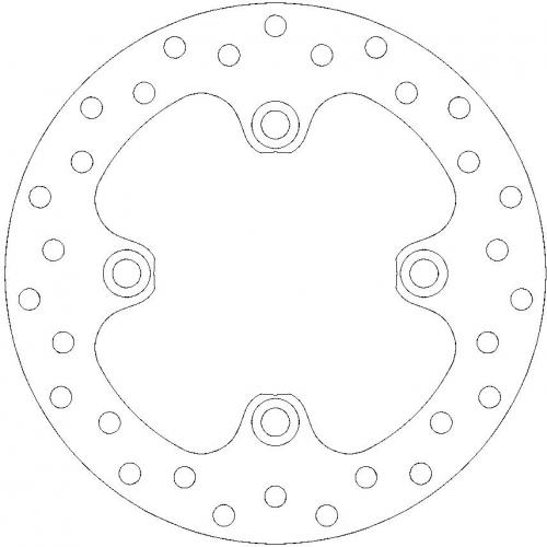 MOTO MASTER 110346, ROUND FIXED DISC 200