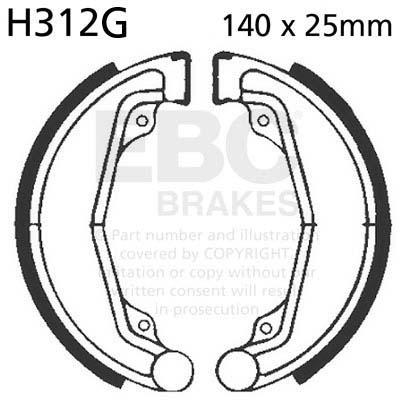EBC H312G EBC BRAKE SHOES