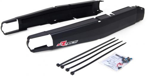 RTECH PLASTIC SWINGARM PROTECTORS HONDA BLACK