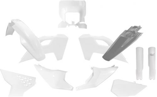 RTECH PLASTIC KIT 8 PCS HUSQ WHITE-QUANTUM GR