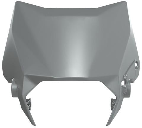 RTECH FRONT HEADLIGHT REP. PLASTIC QUANTUM GREY