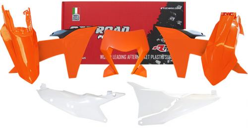 RTECH PLASTIC KIT 6 PCS KTM ORANGE-BLACK-WHITE 569800822