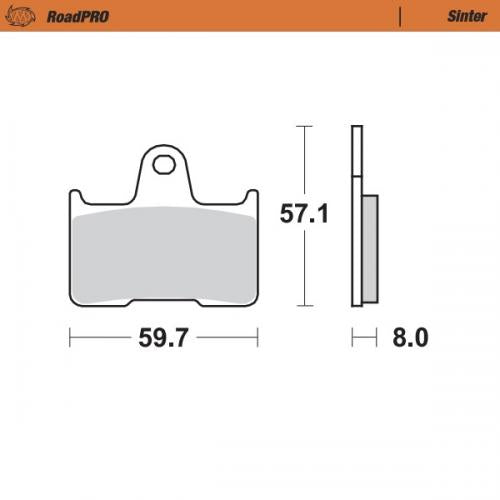 MOTO MASTER 404402, BRAKE PADS SINTER