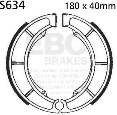 EBC S634 EBC BRAKE SHOES