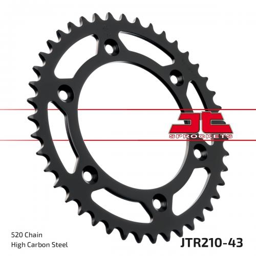 JT SPROCKETS REAR STEEL 43T, 520 JTR021043