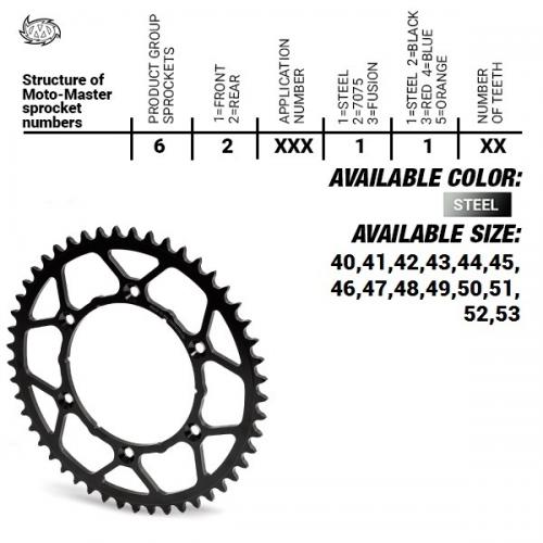 MOTO MASTER REAR STEEL ULTRALIGHT 41T, 520 37620021141