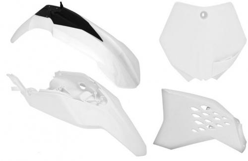 RTECH PLASTICS KIT 4 PCS KTM WHITE 563230436