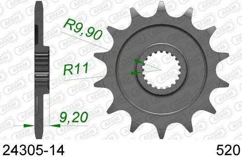 AFAM FRONT 14T, 520 AF12430514