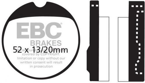 EBC FA 13V EBC SEMI SINTERED DISC PADS