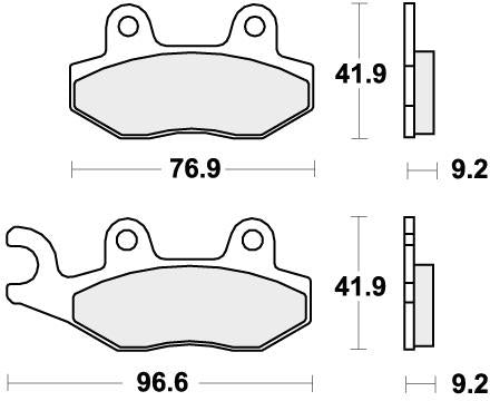 SBS 713HF BRAKE PADS ORGANIC