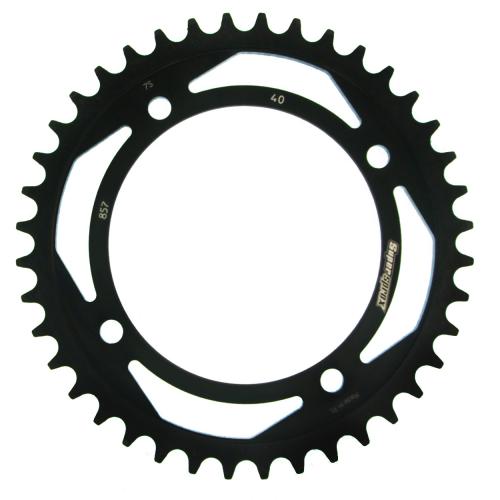 SUPERSPROX SUPERSPROX REAR STEEL 40T, BLACK, 520 SU485740B