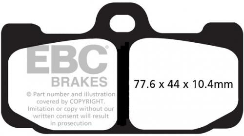EBC GPFAX295HH EBC RACE USE ONLY DISC PADS