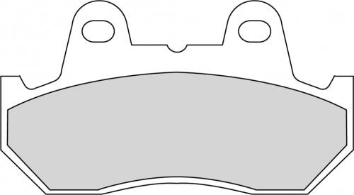 FERODO FDB244P BRAKE PADS ORGANIC