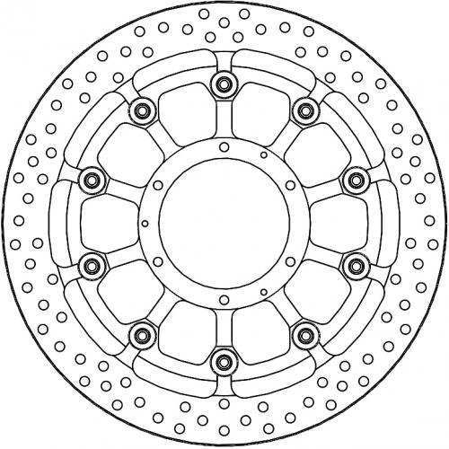 MOTO MASTER 117070, HALO T-FLOATER ALU DISC 320