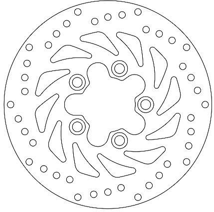 FERODO FMD0092R FIXED BRAKE DISC