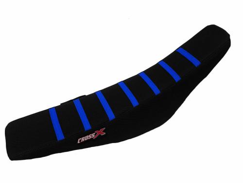 CROSS X SEAT COVER, BLACK/BLACK/BLUE (STRIPES) M4173BBBL