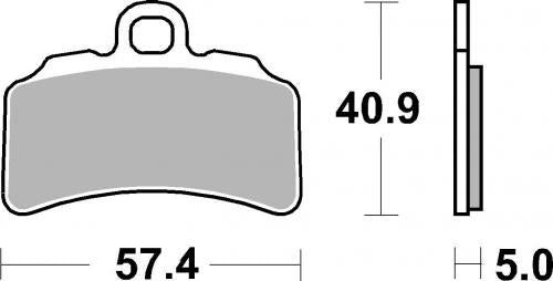 SBS 963HF BRAKE PADS ORGANIC