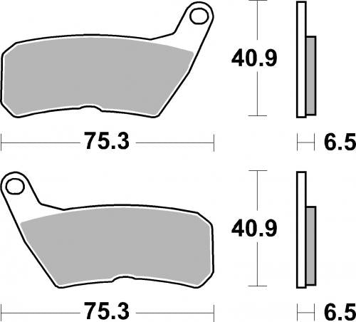 SBS 928HF BRAKE PADS ORGANIC