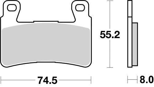 BREMBO 07HO45SR BRAKE PADS SINTER SPORT