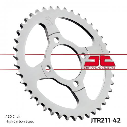 JT SPROCKETS REAR STEEL 42T, 420 JTR021142
