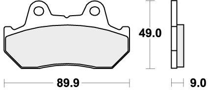 SBS 572HF BRAKE PADS ORGANIC
