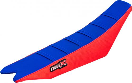 CROSS X SEAT COVER, BLUE/RED/BLUE (STRIPES) M9113BLRBL